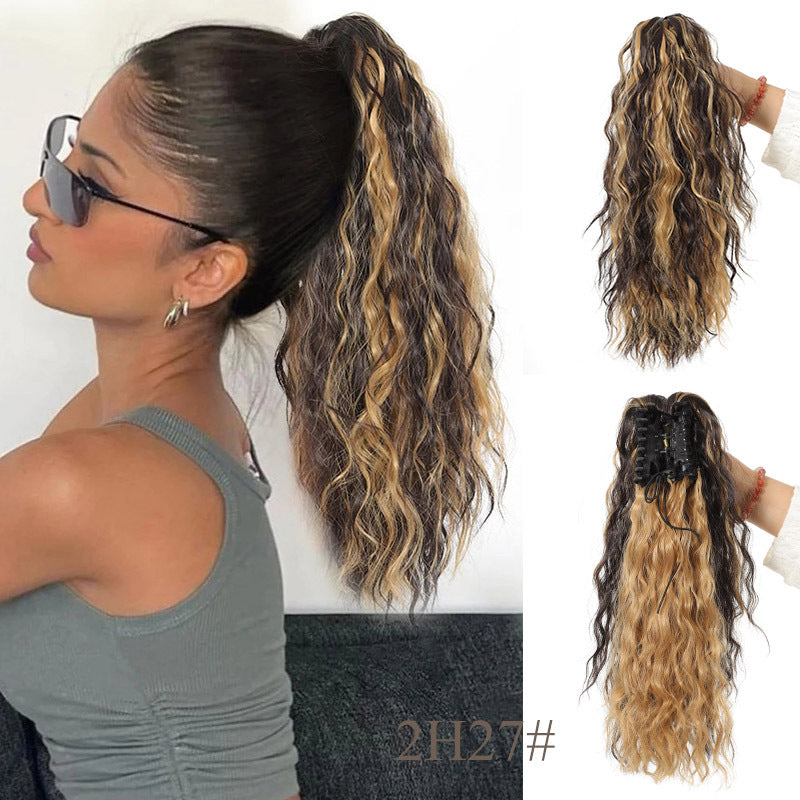 18 Inch Glamorous Wavy Hair Extension with Ponytail