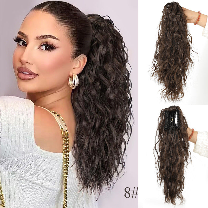 18 Inch Glamorous Wavy Hair Extension with Ponytail
