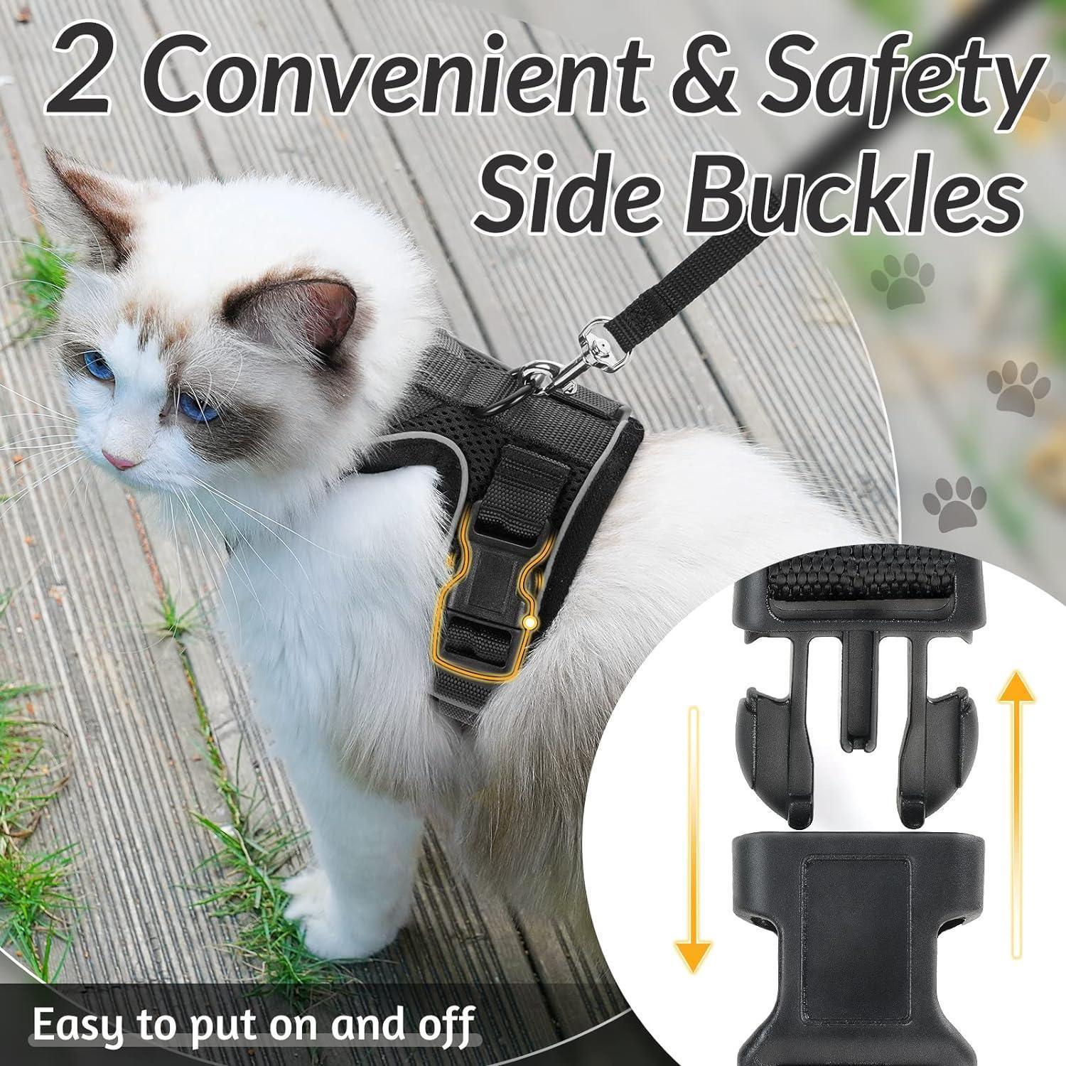 Rabbitgoo Adjustable Cat Harness and Leash Set