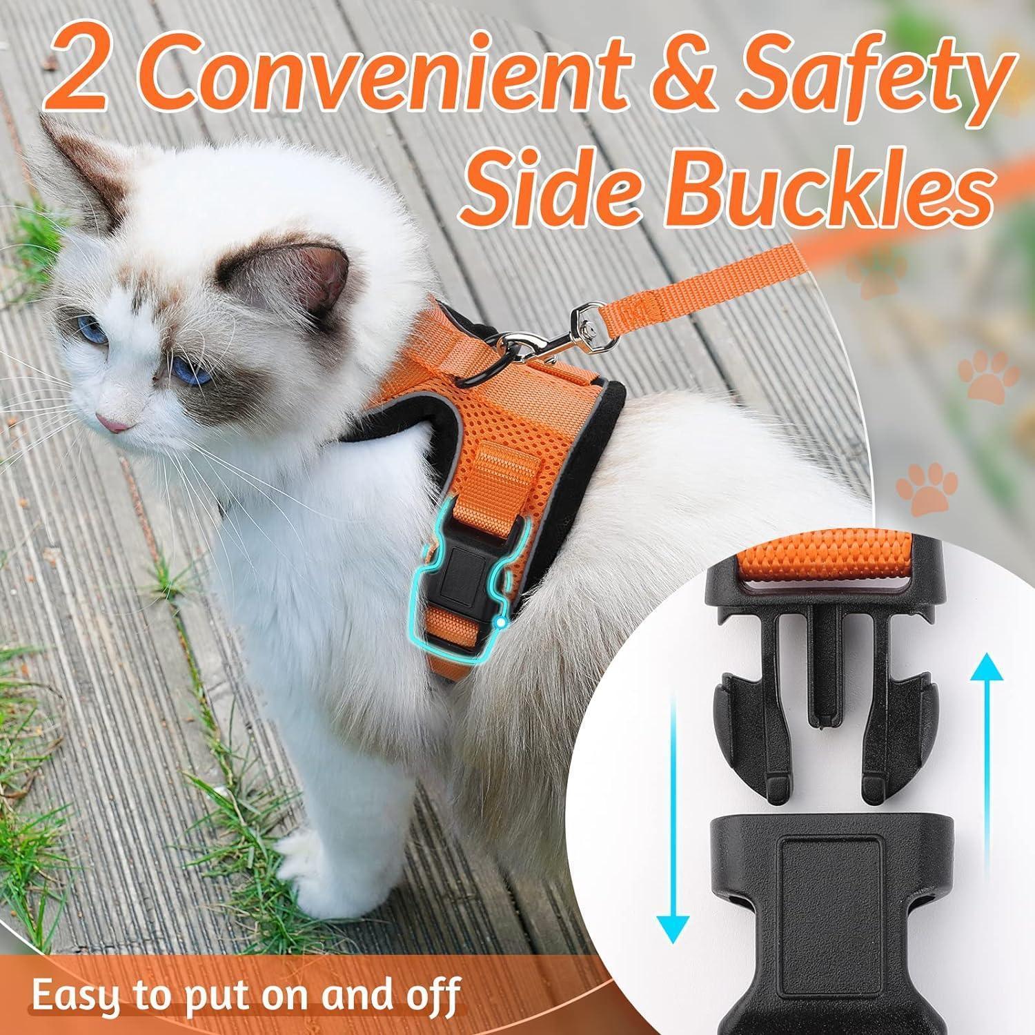 Rabbitgoo Adjustable Cat Harness and Leash Set