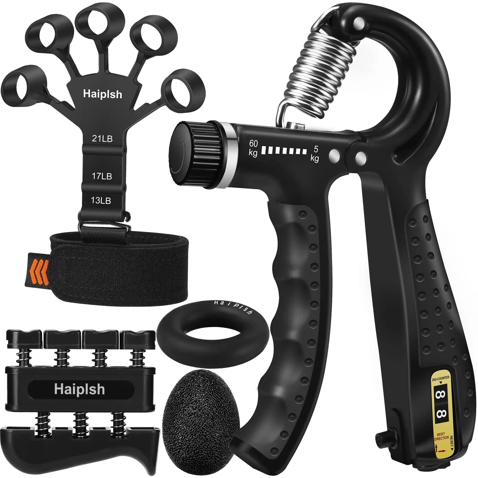 GRIPFORCE™ 5-in-1 Grip Strength Trainer Kit