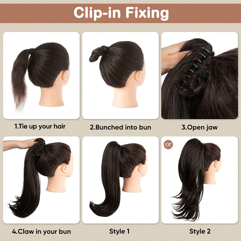 18 Inch Glamorous Wavy Hair Extension with Ponytail